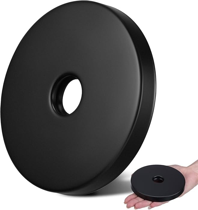 LEIFIDE Extra Large Shower Arm Flange 4" Outer Diameter Universal Replacement Modern Shower Arm L... | Amazon (US)