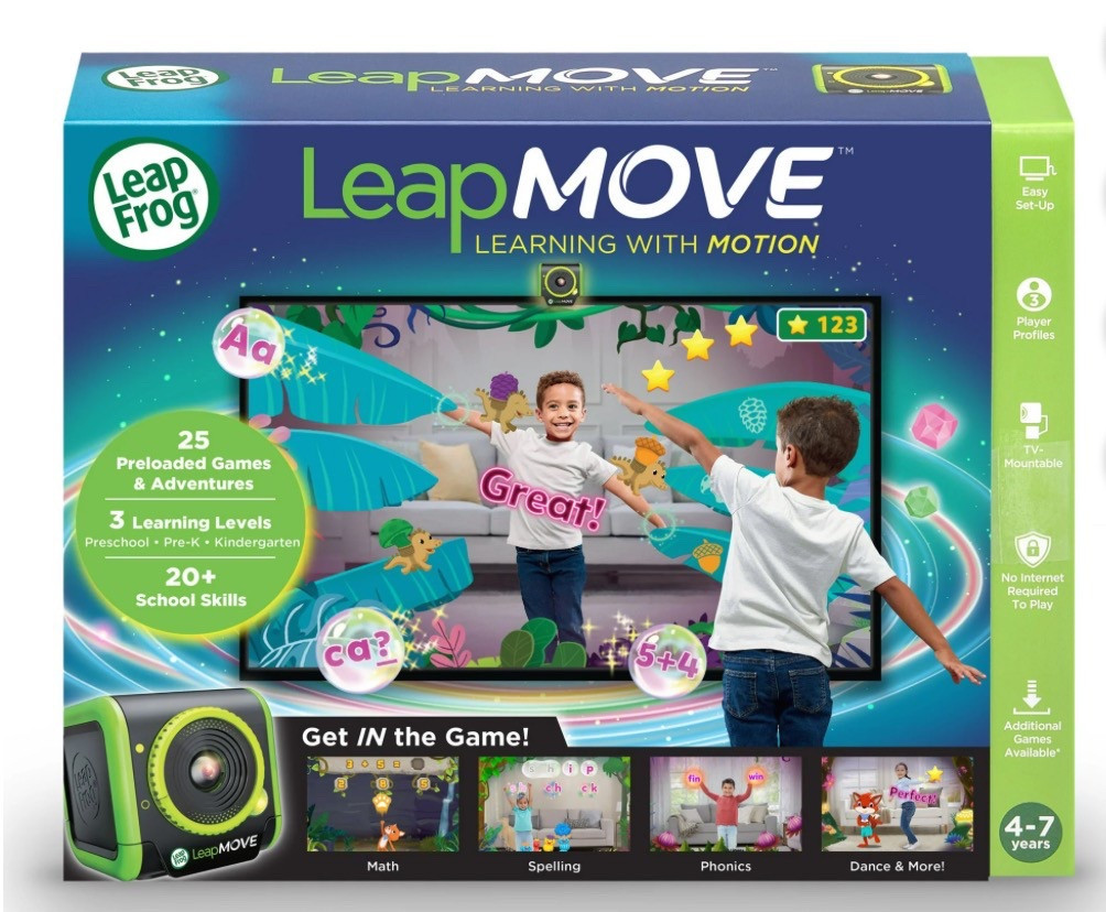 ✨ Just arrived at Walmart! ✨ Screen time that’s smart AND fun. 🎉 The LeapFrog LeapMOVE gets kids up, active, and learning with 25 built-in games that cover math, phonics, spelling, and more. Designed for preschoolers through kindergarten (ages 4–7), it’s the ultimate mix of play + education. 🙌

If you want an engaging toy that kids can’t put down and parents trust—this is it! 💡

#WalmartFinds #EducationalToys #LearningThroughPlay #ToddlerGifts #KidsActivities

#LTKActive #LTKFamily #LTKKids
