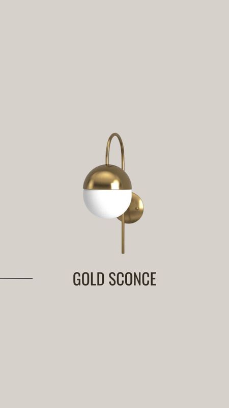 Gold Sconce #goldsconce #sconce #modernsconce #interiordesign #interiordecor #homedecor #homedesign #homedecorfinds #moodboard 

#LTKfindsunder100 #LTKstyletip #LTKhome