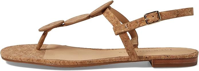 Jack Rogers Worth Flat Sandal for Women - Leather Upper, Adjustable Ankle Strap with Buckle Closu... | Amazon (US)