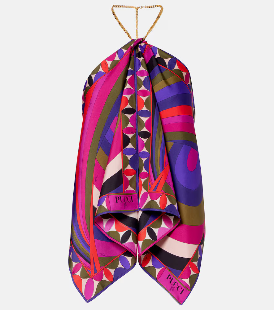 Pucci Iride embellished silk twill top | Mytheresa (US/CA)