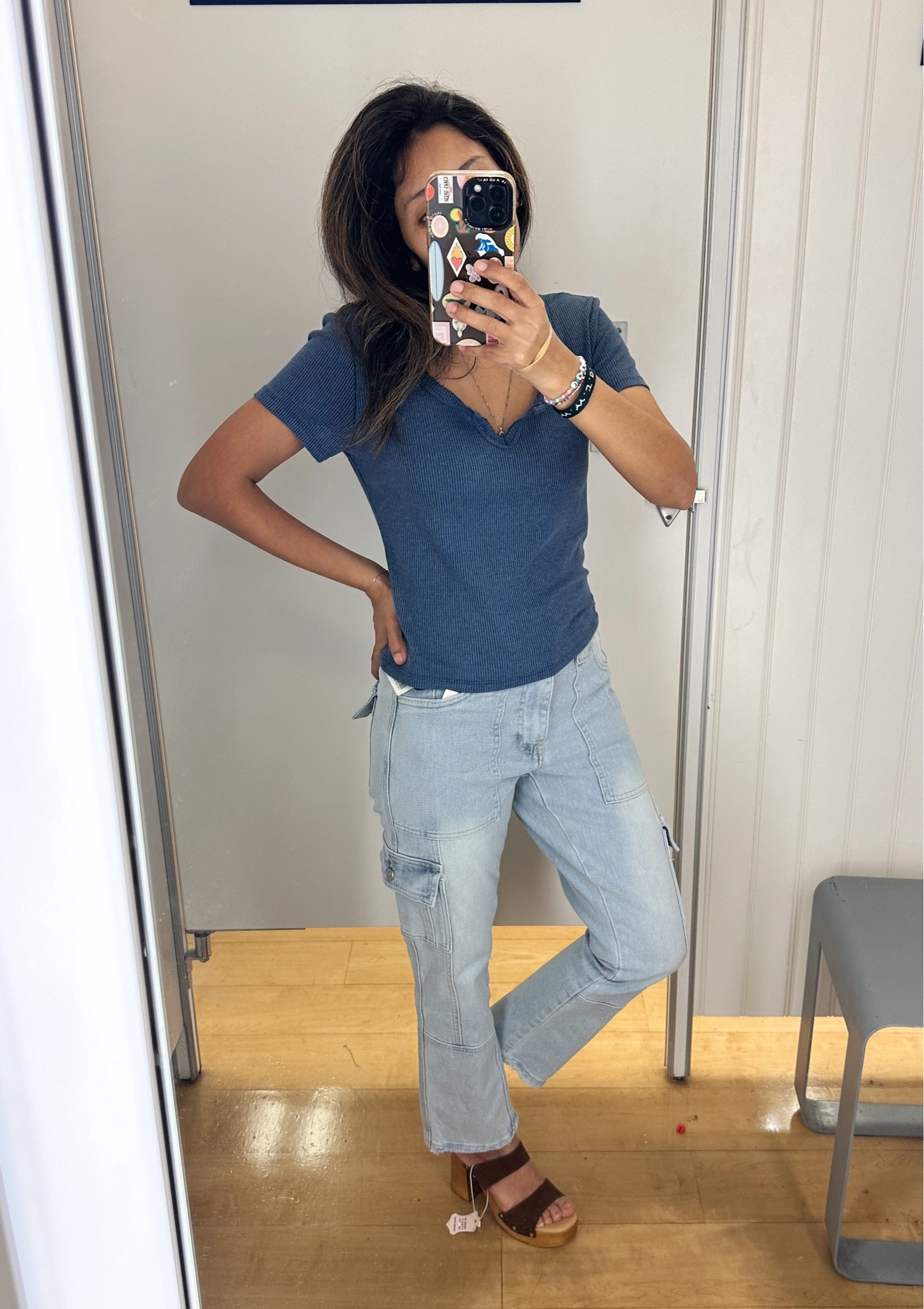 This v neck crop top and straight leg high rise cargo pants are from Marshall’s but i found look a likes below. 

#LTKstyletip #LTKSeasonal #LTKfindsunder50