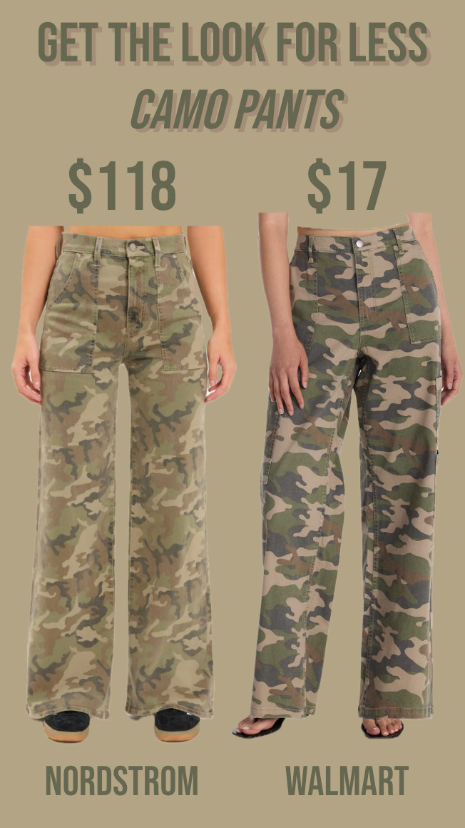 camo pants perfect for fall! the walmart pants are under $20, come in sizes up to 4X and so many other colors!
..............
camo style casual outfit ideas casual pants workwear work pants plus size pants plus size jeans free people dupe abercrombie dupe get the look for less viral walmart fashion viral walmart finds viral walmart style walmart pants abercrombie pants abercrombie jeans fall trends fall fashion cargo pants 90s style wide leg pants  

 #LTKSaleAlert #LTKMidsize #LTKPlusSize