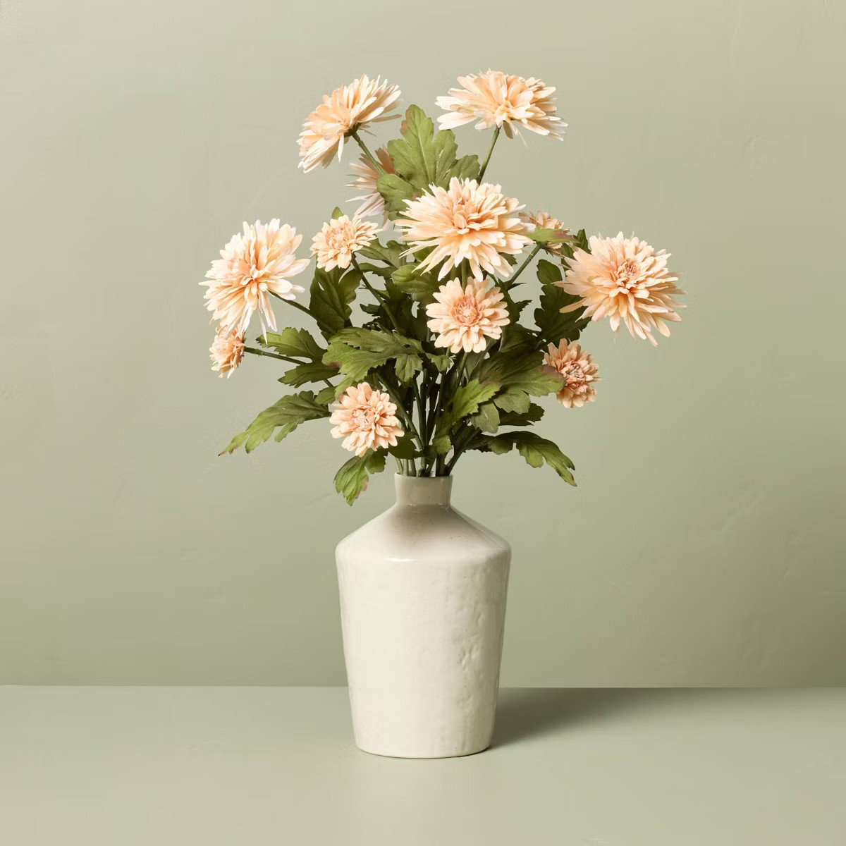 21" Faux Orange Daisy Flower Arrangement - Hearth & Hand™ with Magnolia | Target