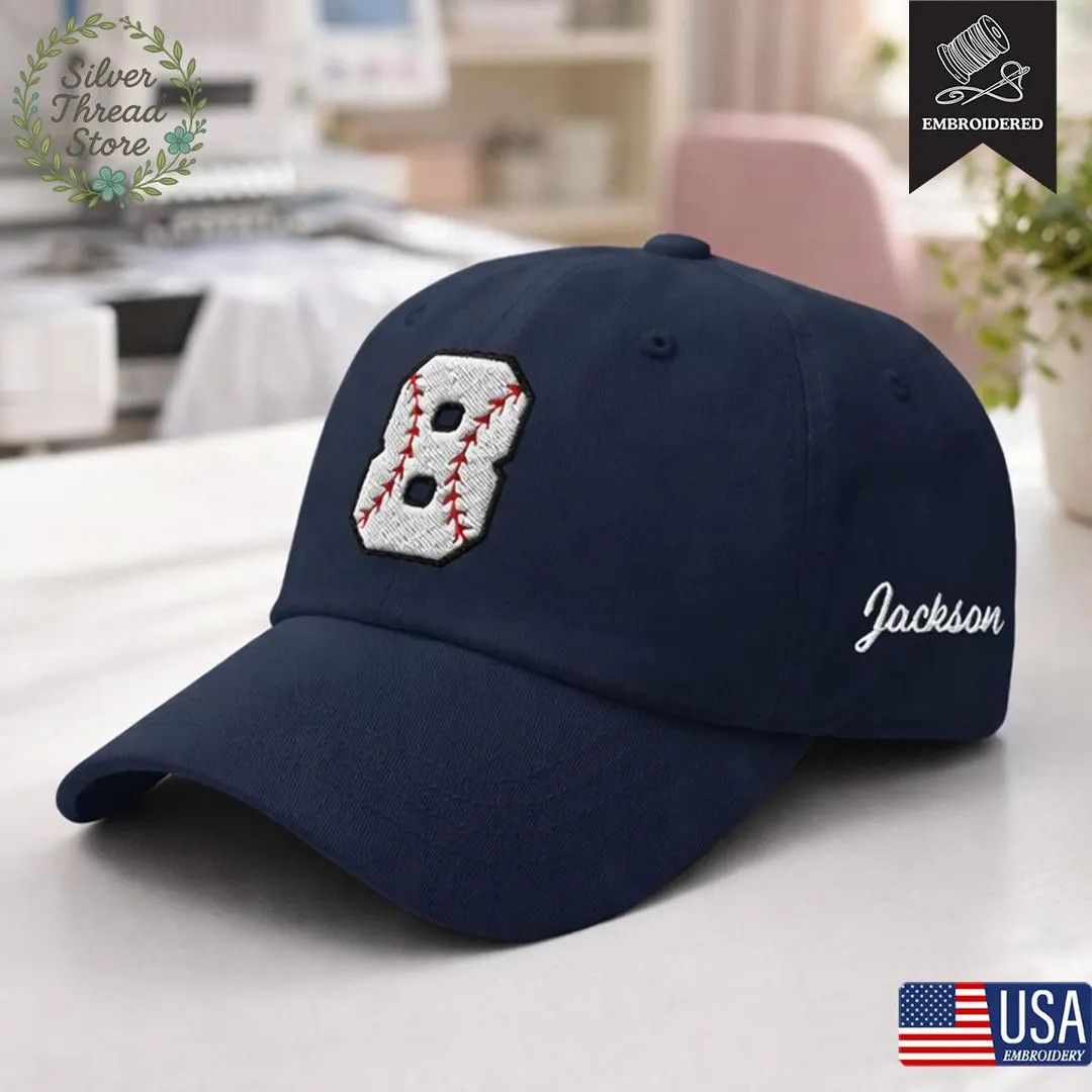 Custom Jersey Number Name Embroidered Adjustable Hat, Personalized Baseball Number Hat for Mom, S... | Etsy (US)