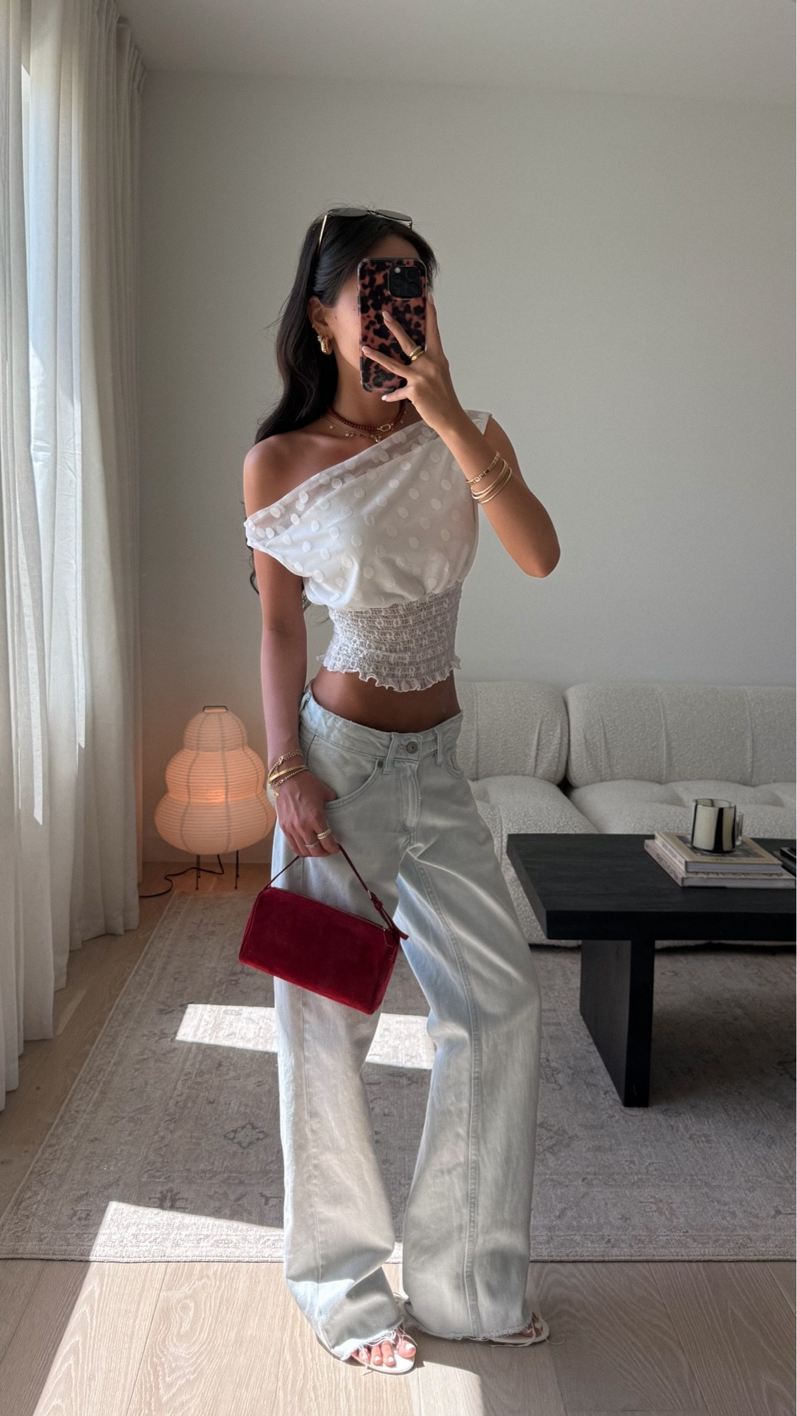 top size S, jeans size US 0 (i cut the bottom to shorten the length)

#LTKootd
