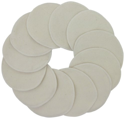 TL Care Nursing Pads Made with Organic Cotton - Soft, Breathable, Absorbent & Washable, Natural Color, 12 Count | Amazon (US)