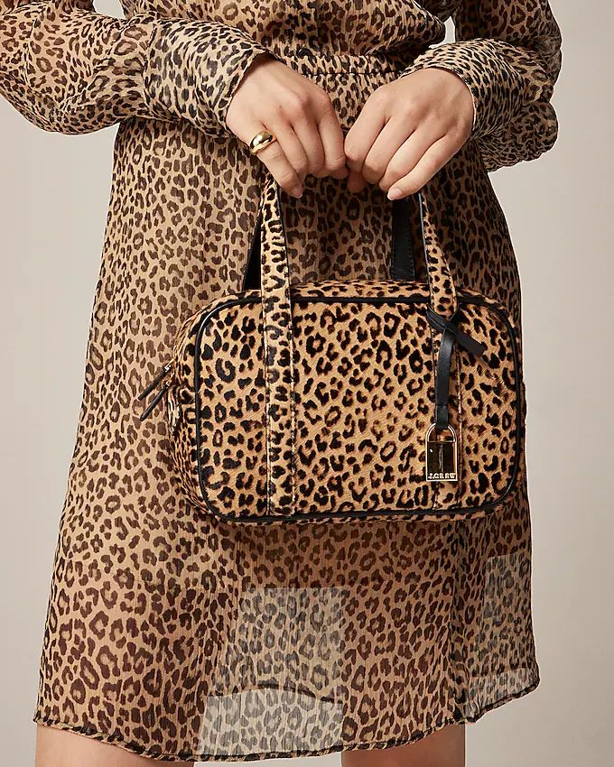 Top-handle bag in leopard calf hair | J. Crew US