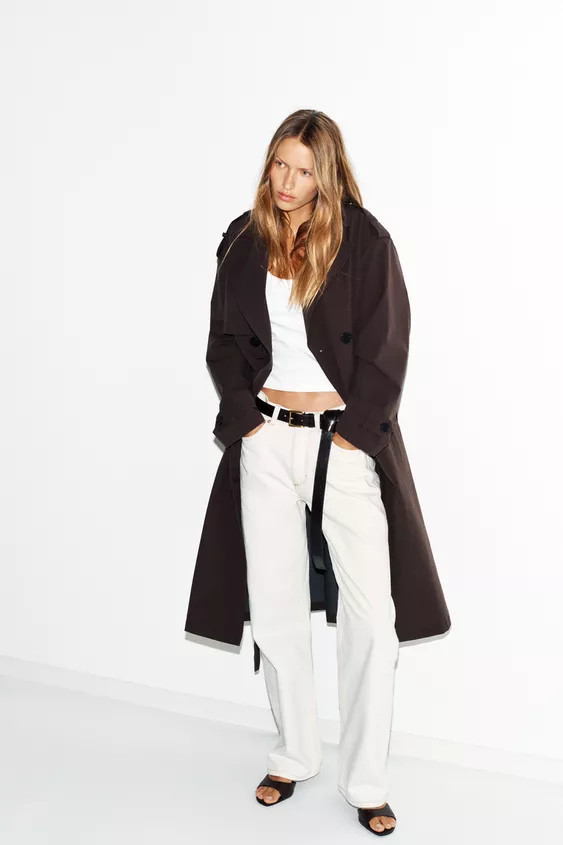 LONG BELTED WATER REPELLENT WINDPROOF TRENCH COAT | Zara Canada
