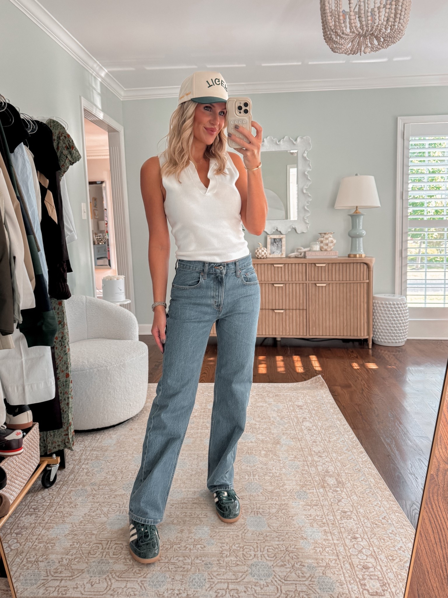 Friday night lights outfit, denim, adidas, Abercrombie, target, casual outfit, 

#LTKSeasonal #LTKStyleTip #LTKShoeCrush