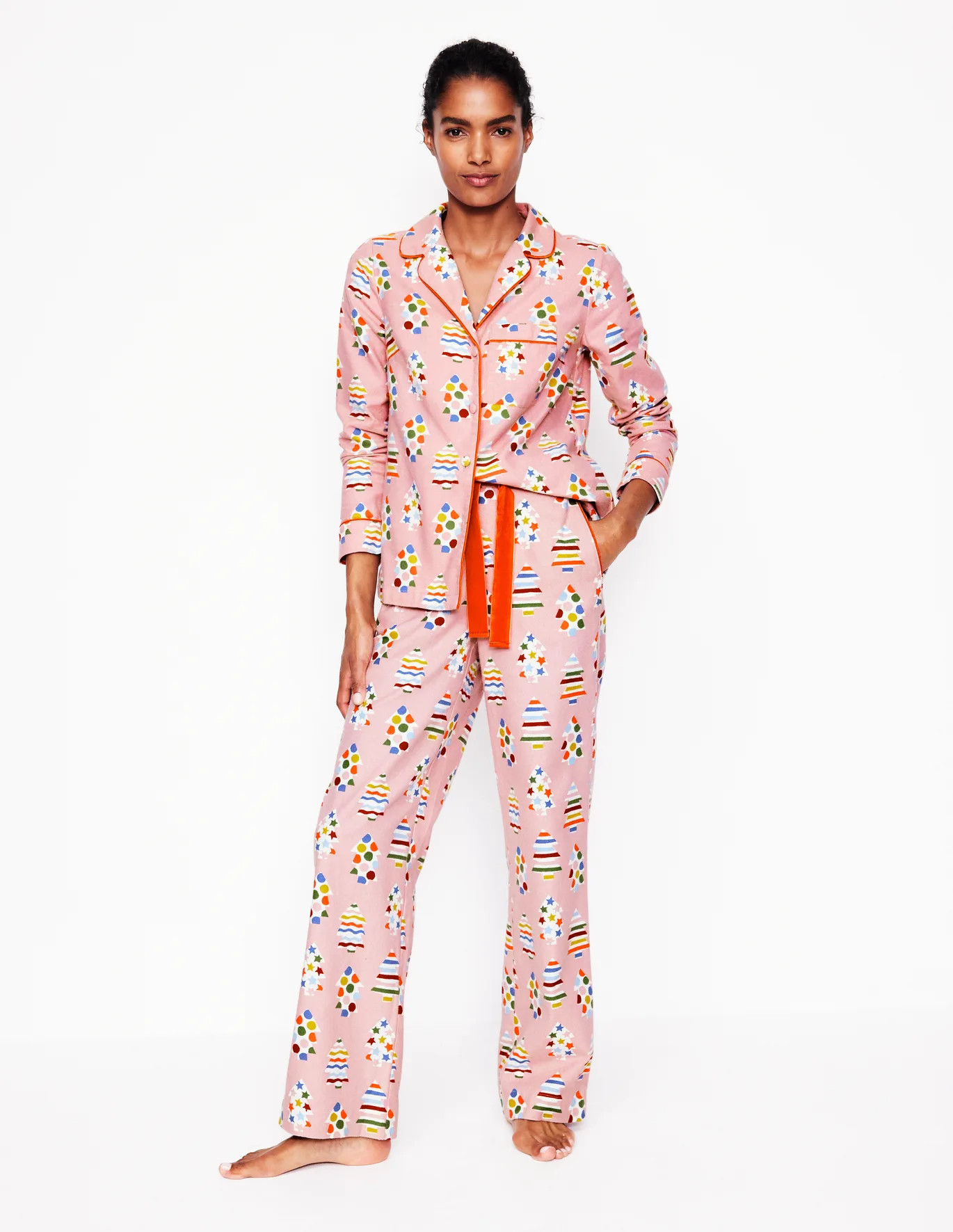 Brushed Cotton Pajama Pants | Boden (US)