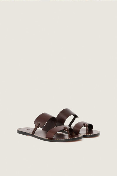 Brown Leather Uptown Sandals | Trouva (Global)