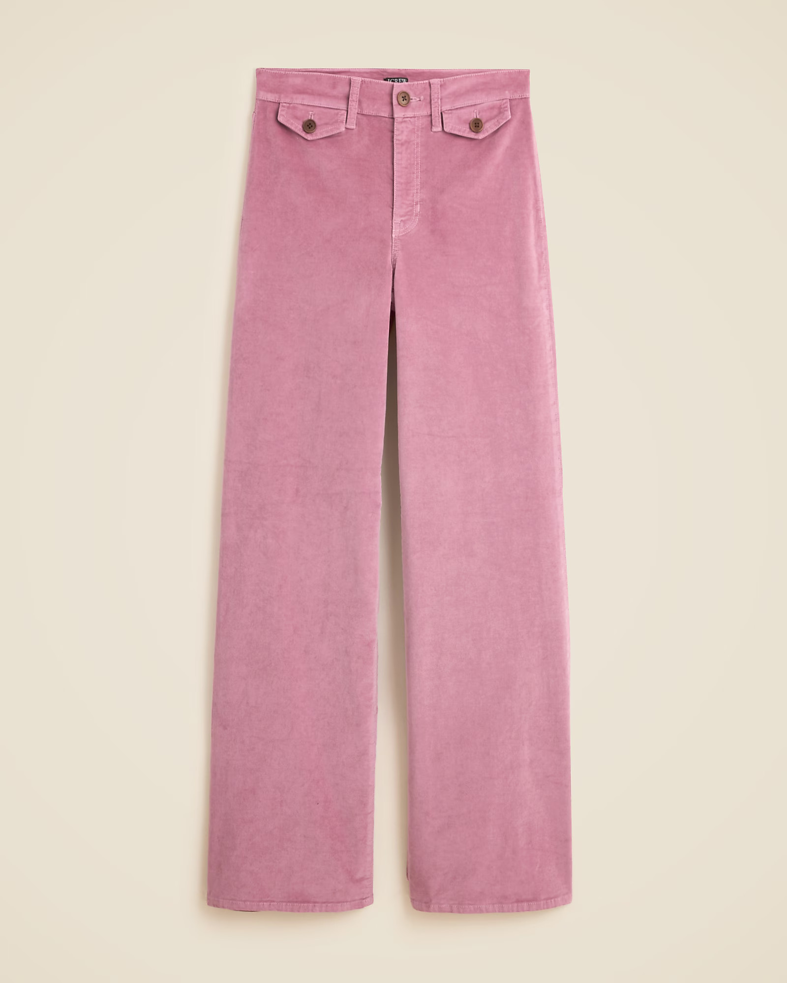 Tall wide-leg trouser in washed velvet | J. Crew US
