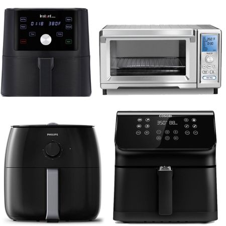 These are the best air fryers.

Instant Vortex 6 qt 4-in-1 Air Fryer

The Philips Premium Airfryer HD9741

Cuisinart Chef’s Convection Toaster Oven

Cosori Pro Air fryer

#LTKHoliday #LTKGiftGuide #LTKhome