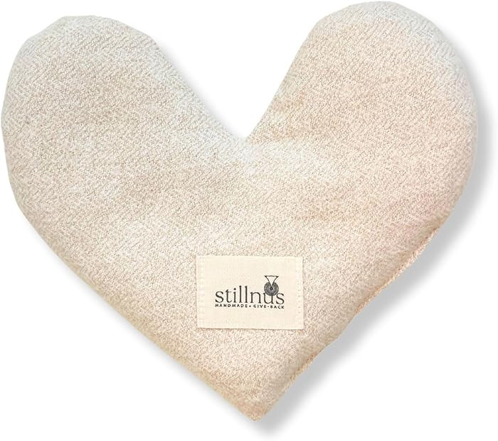Stillnus First Light Weighted Eye Pillow – Organic Flaxseed & Lavender, Heart Shaped, Relaxatio... | Amazon (US)