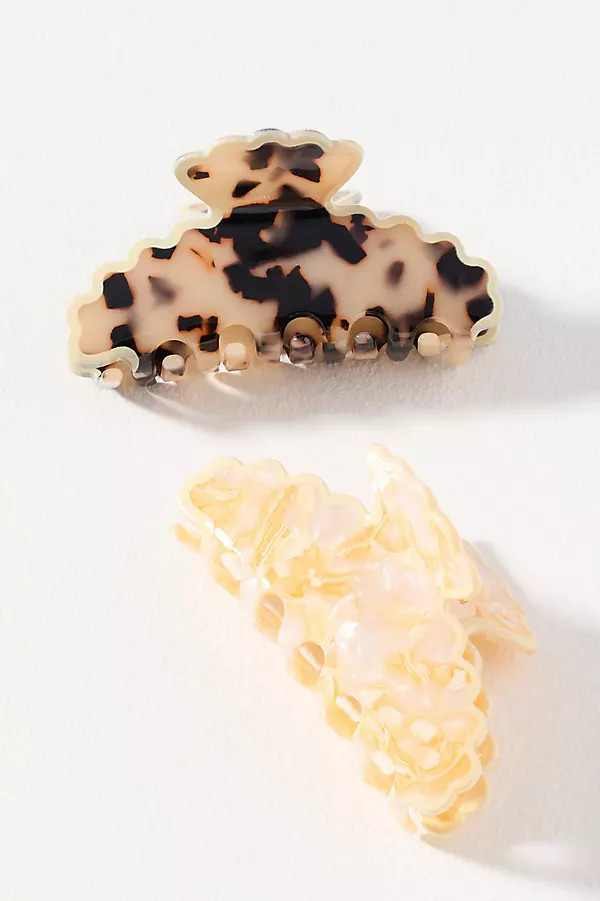 Textured Scalloped Claw Clip | Anthropologie (US)