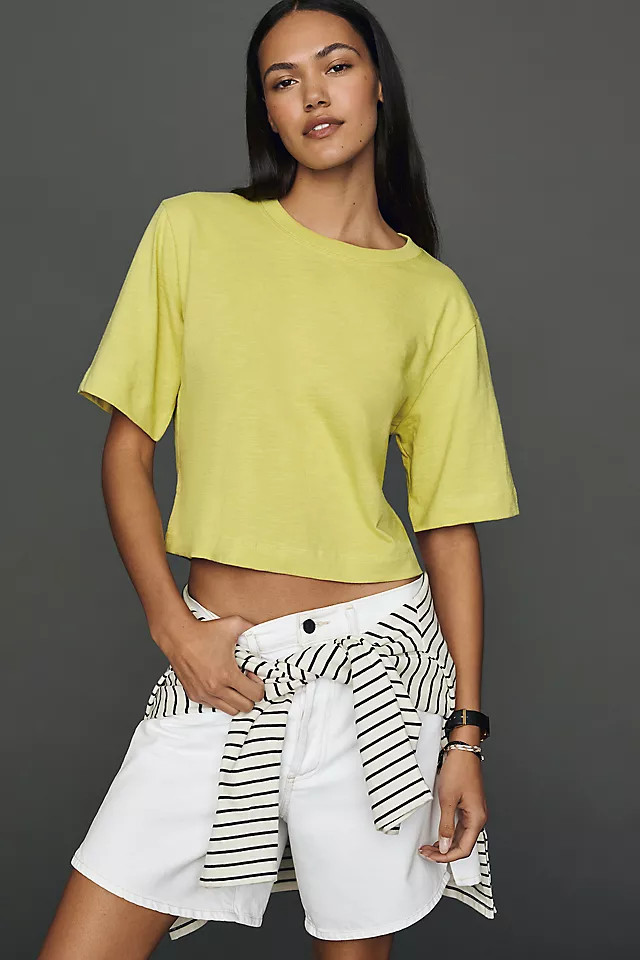 Corey Cotton Boxy Tee | Anthropologie (US)