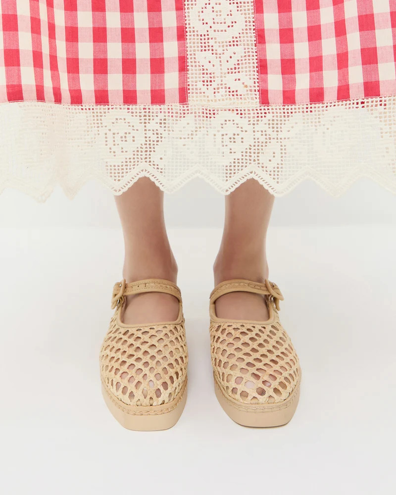 Rita Natural Netted Mary Jane | Loeffler Randall