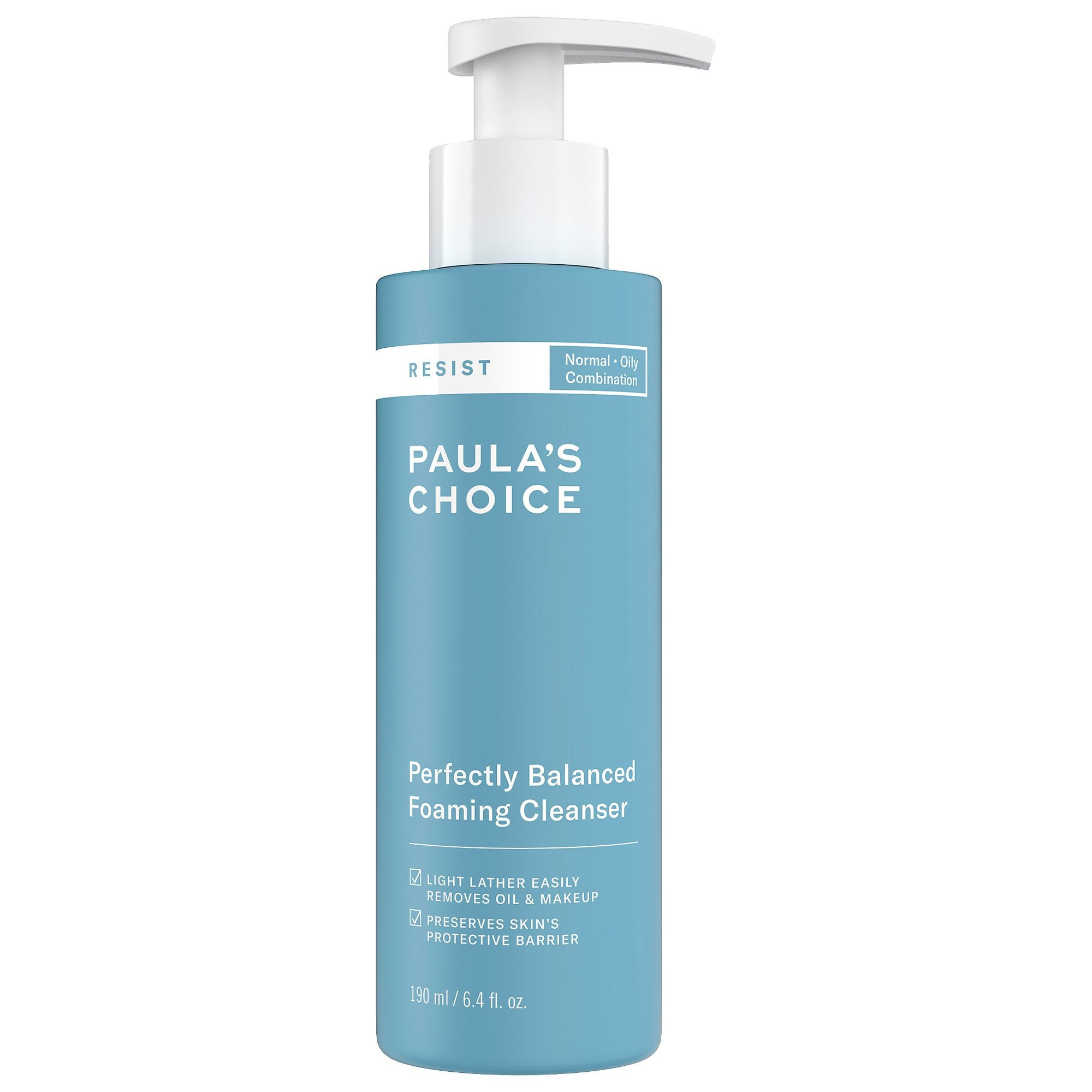 Paula's Choice RESIST Perfectly Balanced Foaming Cleanser with Hyaluronic Acid 6.4 oz/ 190 mL | Sephora (US)