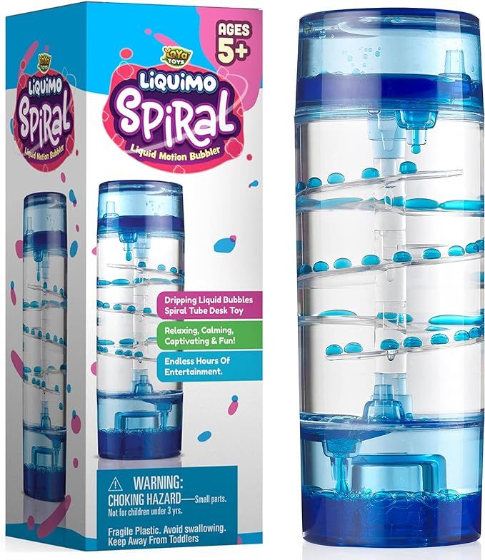 YoYa Toys Liquimo Spiral Liquid Motion Bubbler Timer for Kids - Bubble Drop Hourglass - Fidget Se... | Amazon (US)