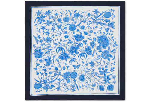 Floral print silk scarf | Gucci (US)