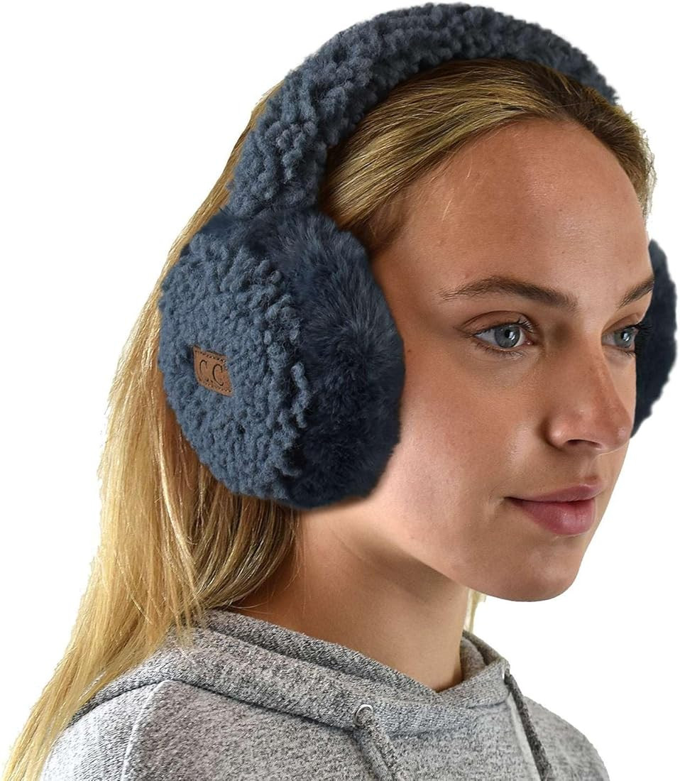 C.C Soft Winter Warm Adjustable Headband Ear Warmer Earmuffs | Amazon (US)