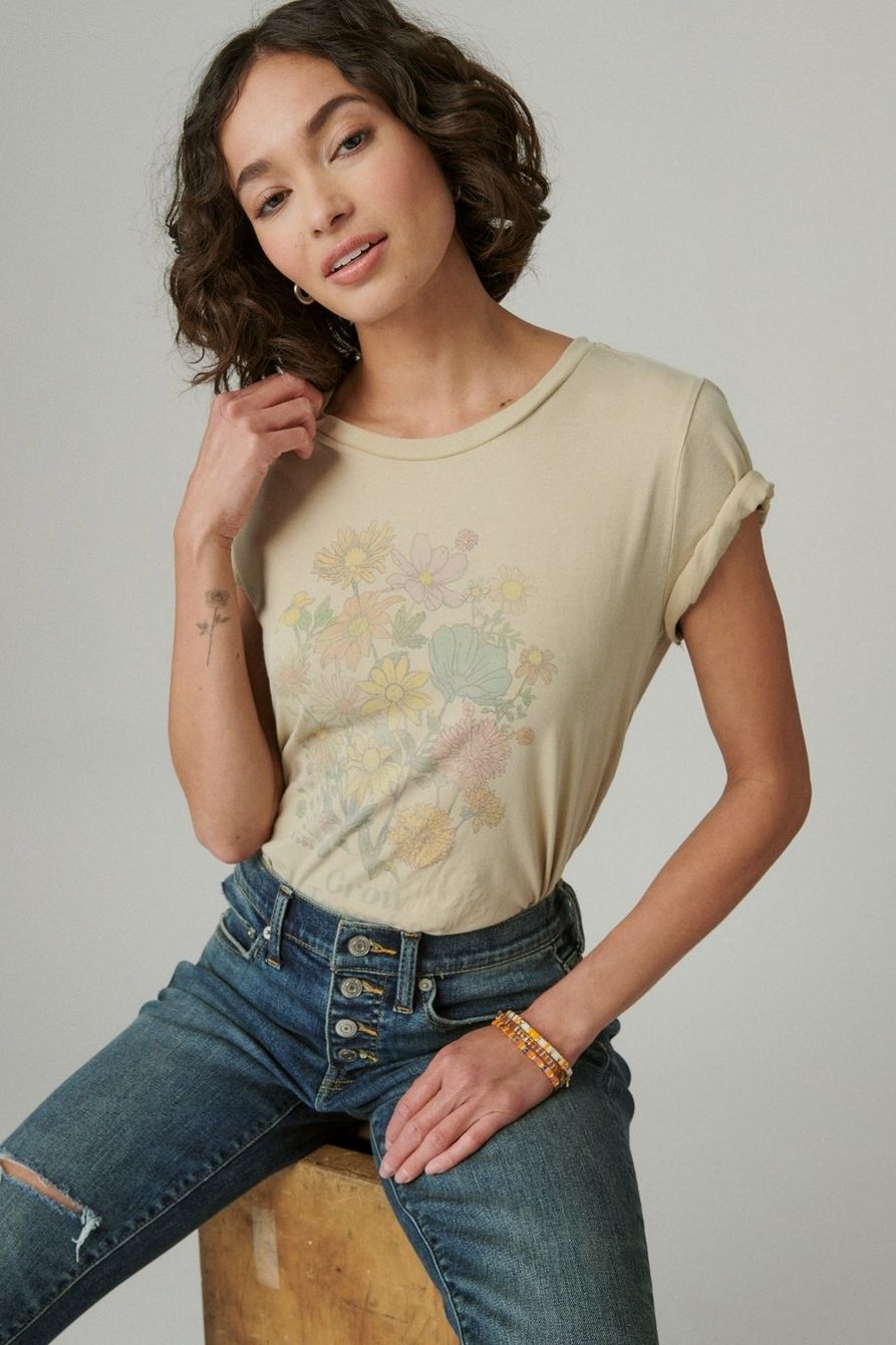 grow together classic crew tee | Lucky Brand