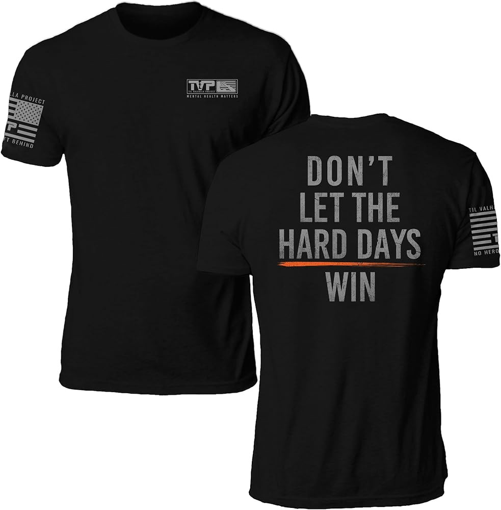 Til Valhalla Project Hard Days Graphic Tee | Veteran Owned & Operated | Proudly Printed in The US... | Amazon (US)