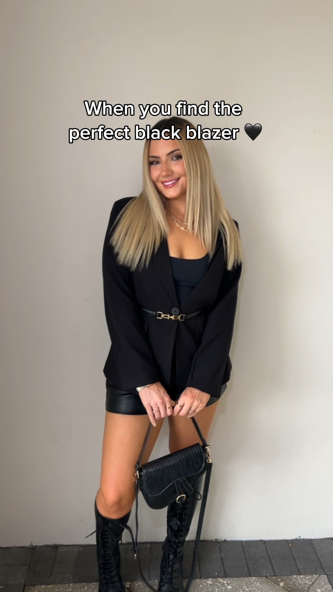 The perfect black blazer from Amazon 🖤 I’m wearing a size L ✨ Click below to shop!! 

Casual fall outfits, all black outfits, fall outfits, blazer outfits, black blazer, fall capsule wardrobe, casual chic outfits, business casual outfits, outfits for this fall, ootd, styling a black blazer, fall outfit inspiration, fall outfit ideas, boots, leather boots, belt, blazer, earrings, necklace, watch, bodysuit, shorts, purse, bag, shoulder bag, all black outfit, wedding guest, fall, winter, gifts for her, gift ideas, chic outfits, casual chic, parisian style #findsunder50 

#LTKbeauty #LTKmidsize #LTKsalealert #LTKitbag #LTKworkwear #LTKfindsunder100 #LTKstyletip #LTKshoecrush