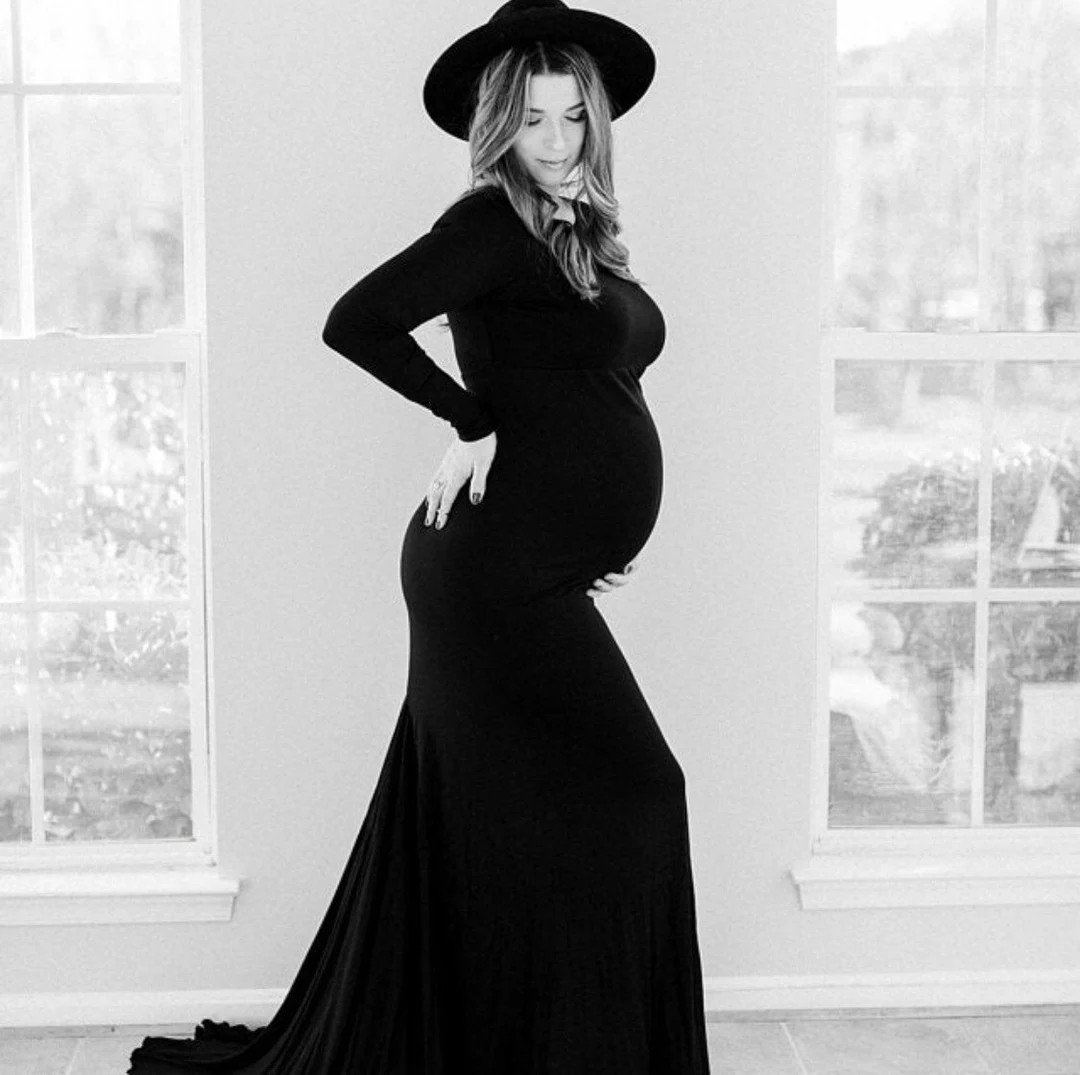 Long Sleeve Maternity Dress for Photoshoot/ Maternity Dress for Special Occasions/ Maternity Dres... | Etsy (US)