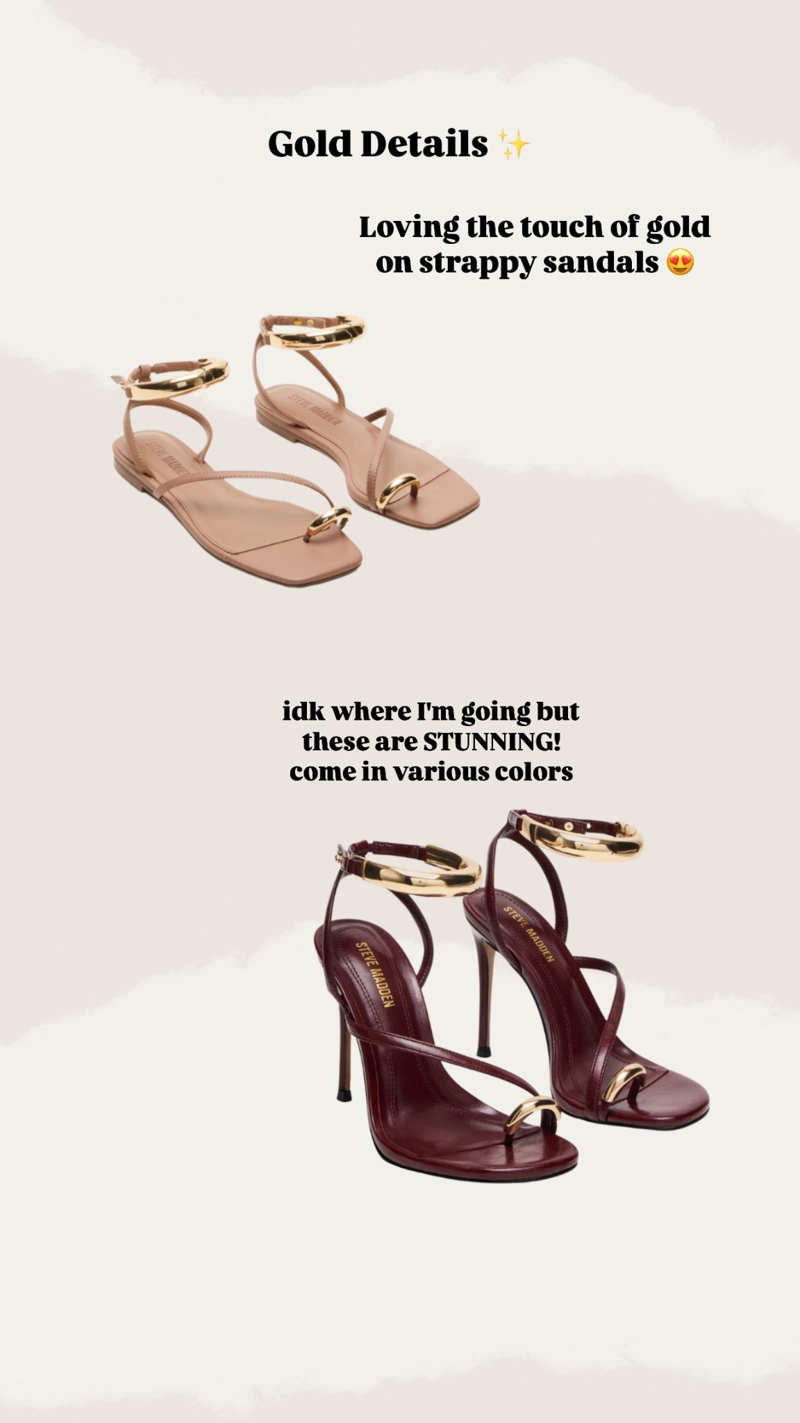 Summer Sandals Trend: Gold Details

#LTKShoeCrush #LTKFindsUnder100 #LTKSummerEdit