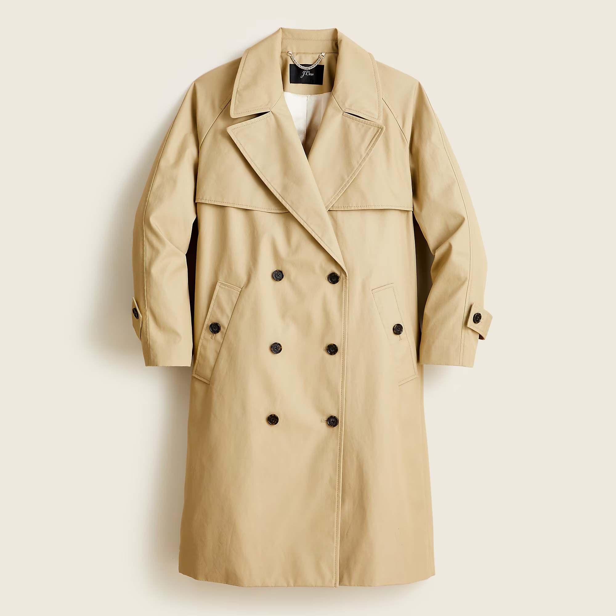 Relaxed trench coat in cotton-canvas | J. Crew US
