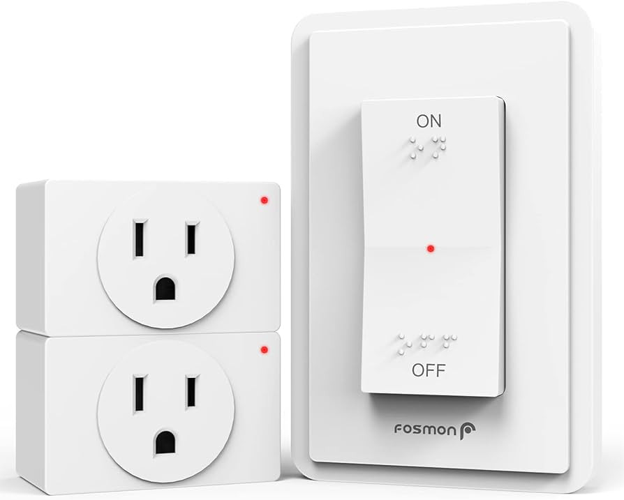 Fosmon Wireless Remote Control Electrical Outlet Switch (2 Pack) - ETL Listed, (15A, 125V 1875W) ... | Amazon (US)