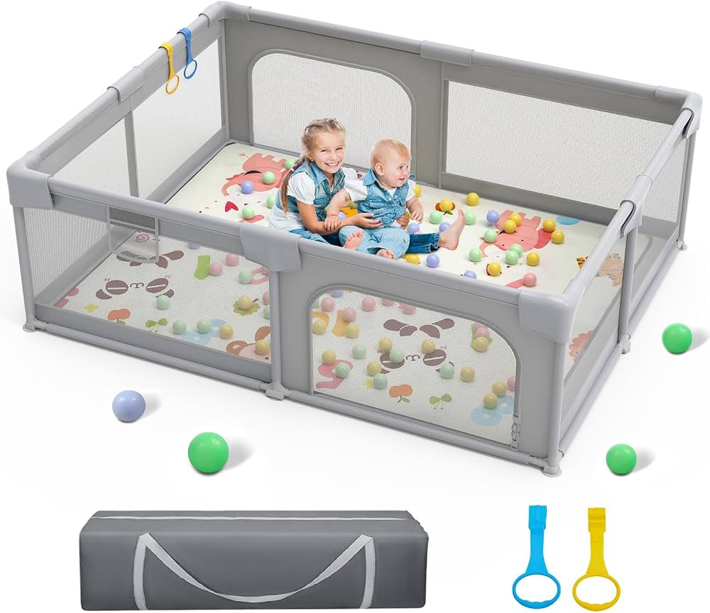 Palopalo Baby Playpen, 71"x59" Extra Large Playard for Babies and Toddlers, Baby Activity Center ... | Amazon (CA)