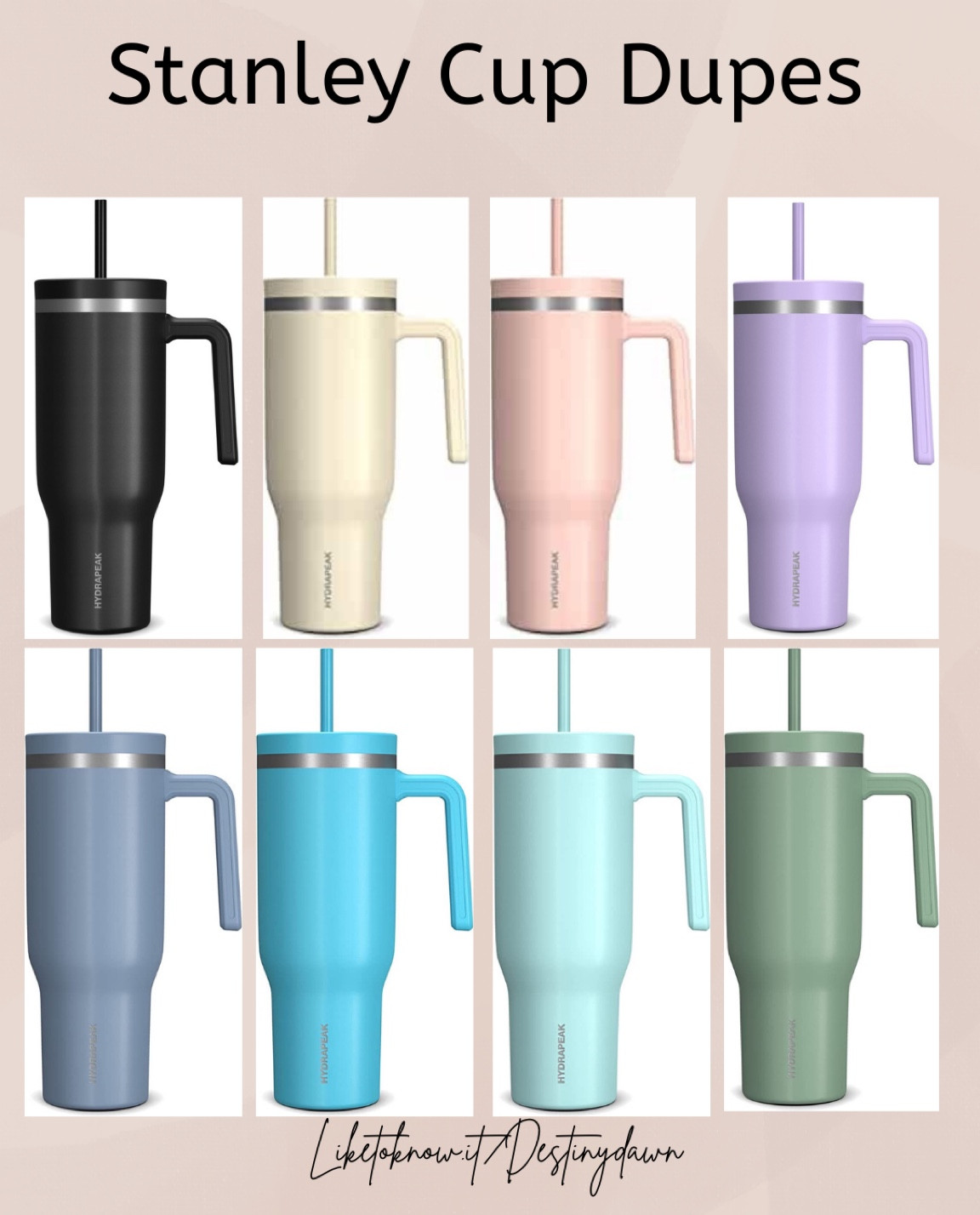 Stanley Cup Dupes on Amazon. $25. Multiple colors 

#LTKFind #LTKunder50 #LTKGiftGuide