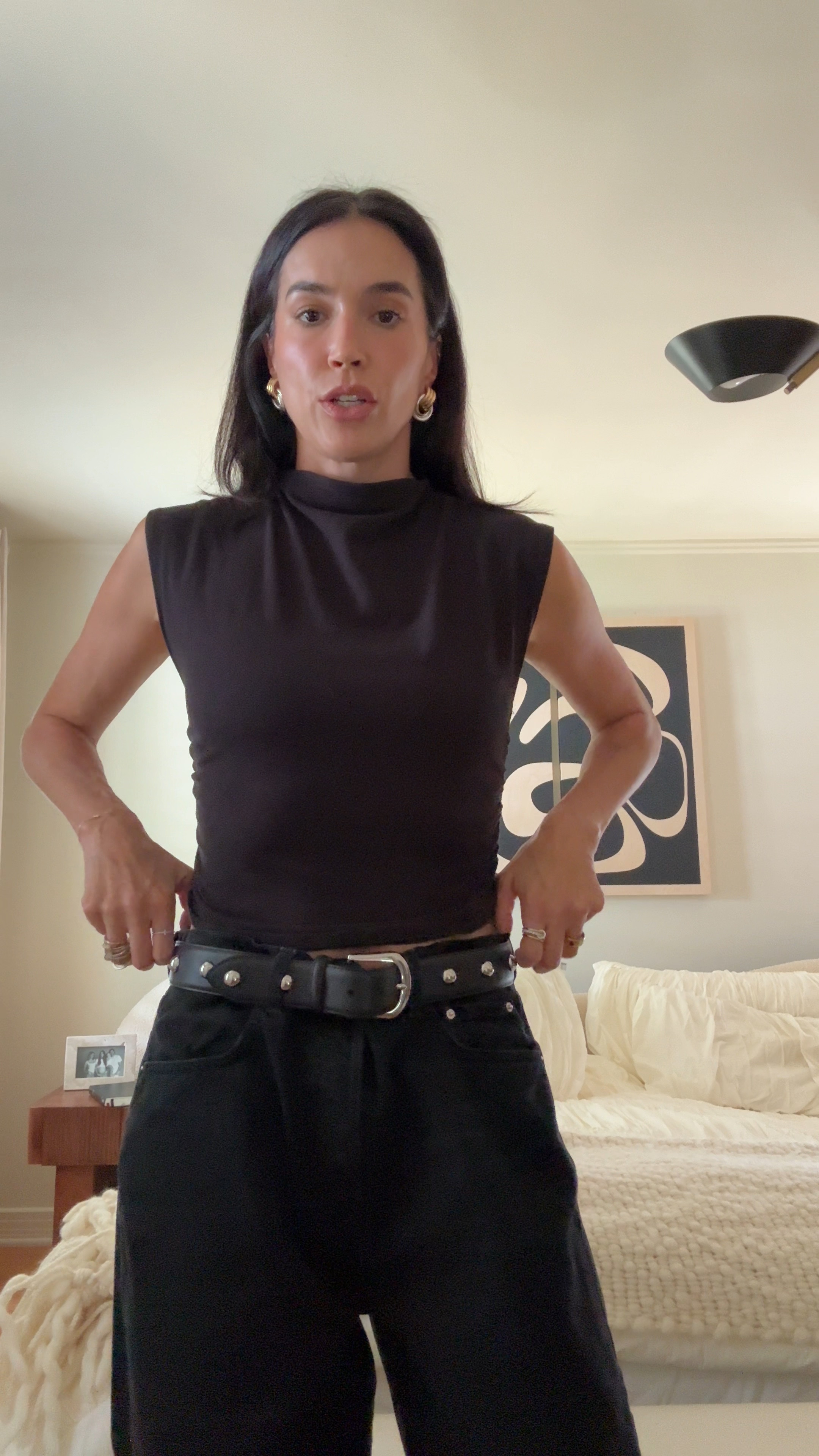 I’m typically a 27 and these are a size 28 for an extra baggy look. Love this idea for wearing my low waist jeans as high rise baggy. Getting more use out of one pair of jeans by styling them multiple ways is worth it imo

#LTKVideo #LTKStyleTip