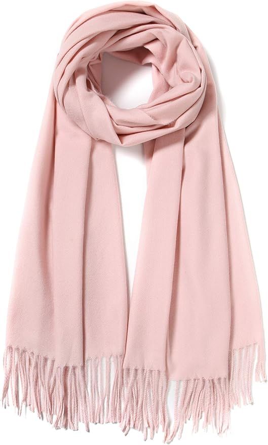 Cindy & Wendy Large Soft Cashmere Silky Pashmina Solid Shawl Wrap Scarf for Women | Amazon (US)