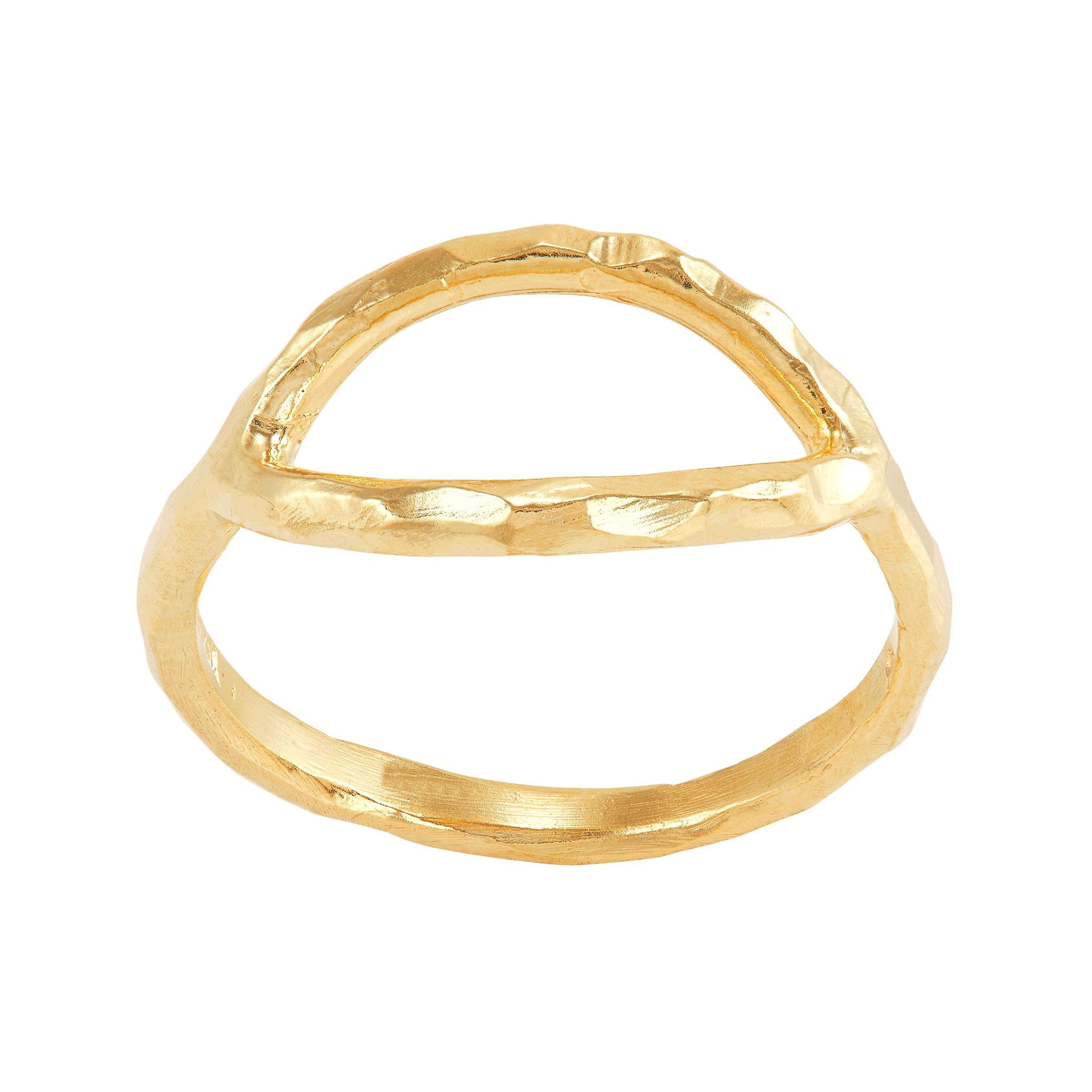 Silpada 'Eyes Wide Open' Ring in 14K Yellow Gold-Plated Sterling Silver, Size 10 | Silpada