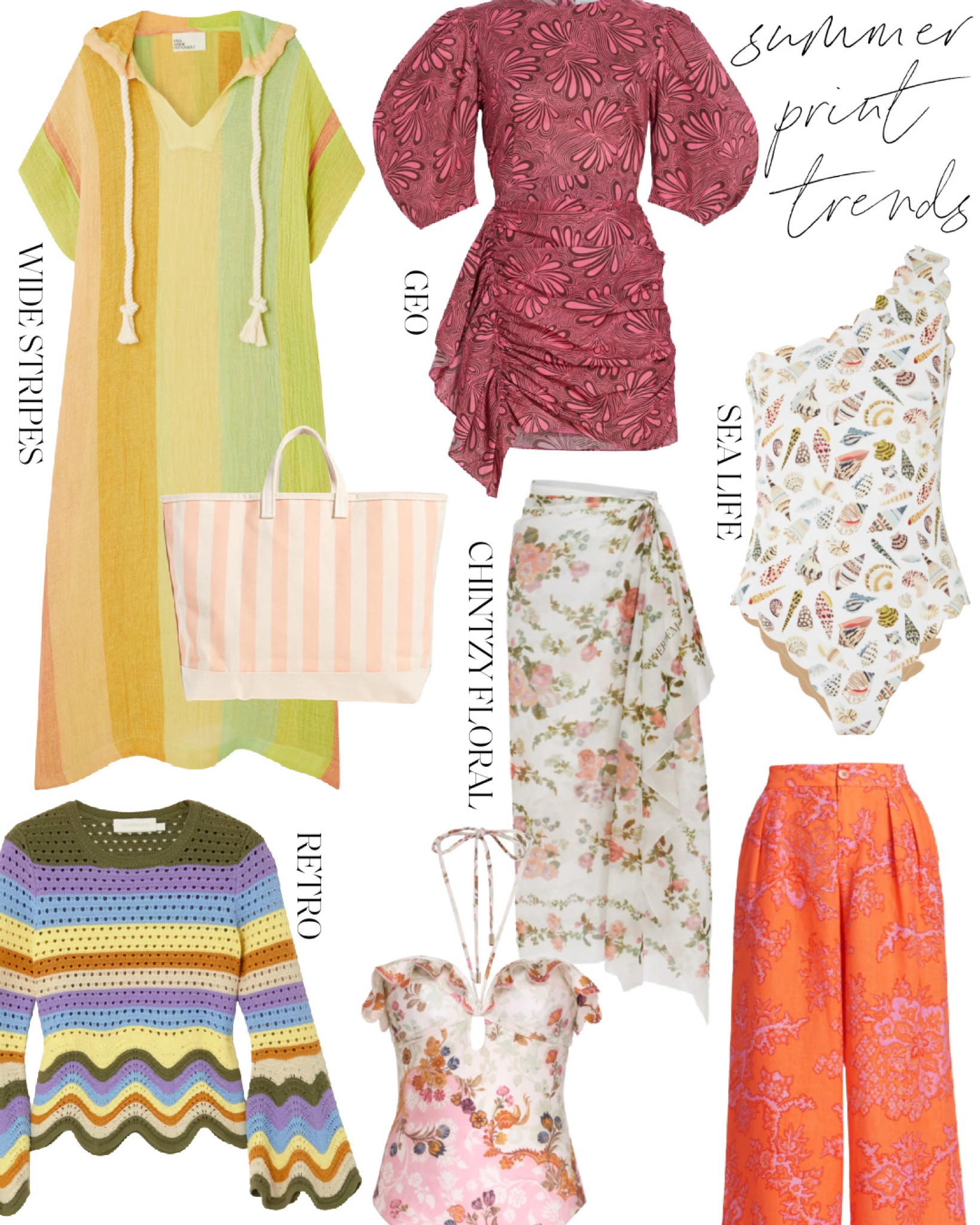 Trending prints for summer! ☀️ Wide stripes, chintzy florals, sea life, geometric , and retro-inspired waves, ombre, and crochet. Linking a few pieces I’m loving from the trends and more on NatalieYerger.com today!

#summertrends #summerprints #printrends #summerprinttrends

#LTKSeasonal #LTKstyletip #LTKFind