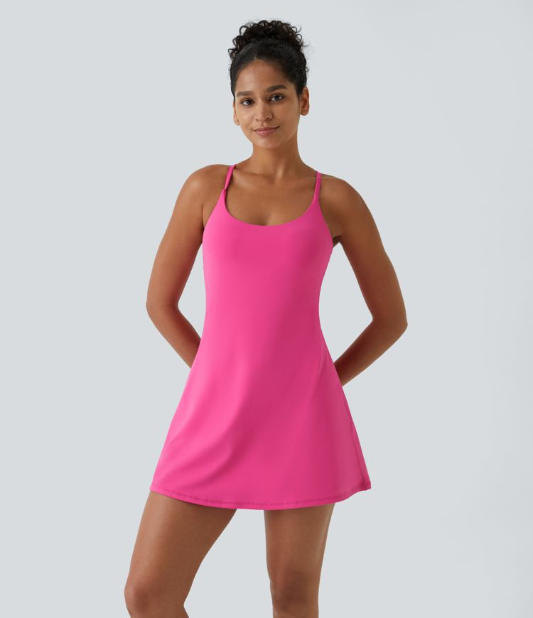 Women’s Softlyzero™ Plush Backless Active Dress-Easy Peezy Edition - Halara | HALARA