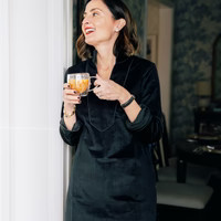 Black Long Sleeve Corduroy Tunic Dress | Sail to Sable