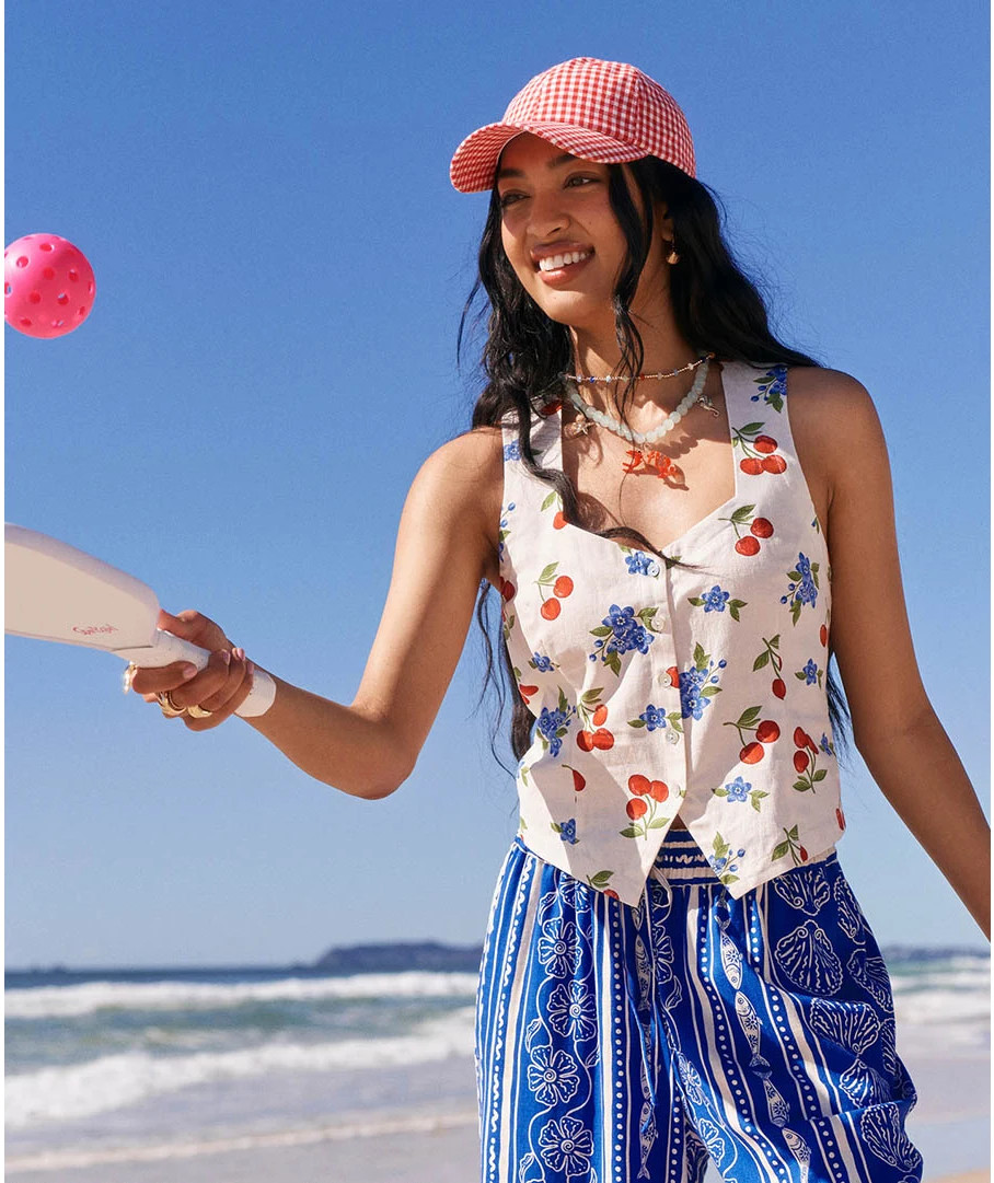 JEN BUTTON THROUGH TOP | Sportsgirl