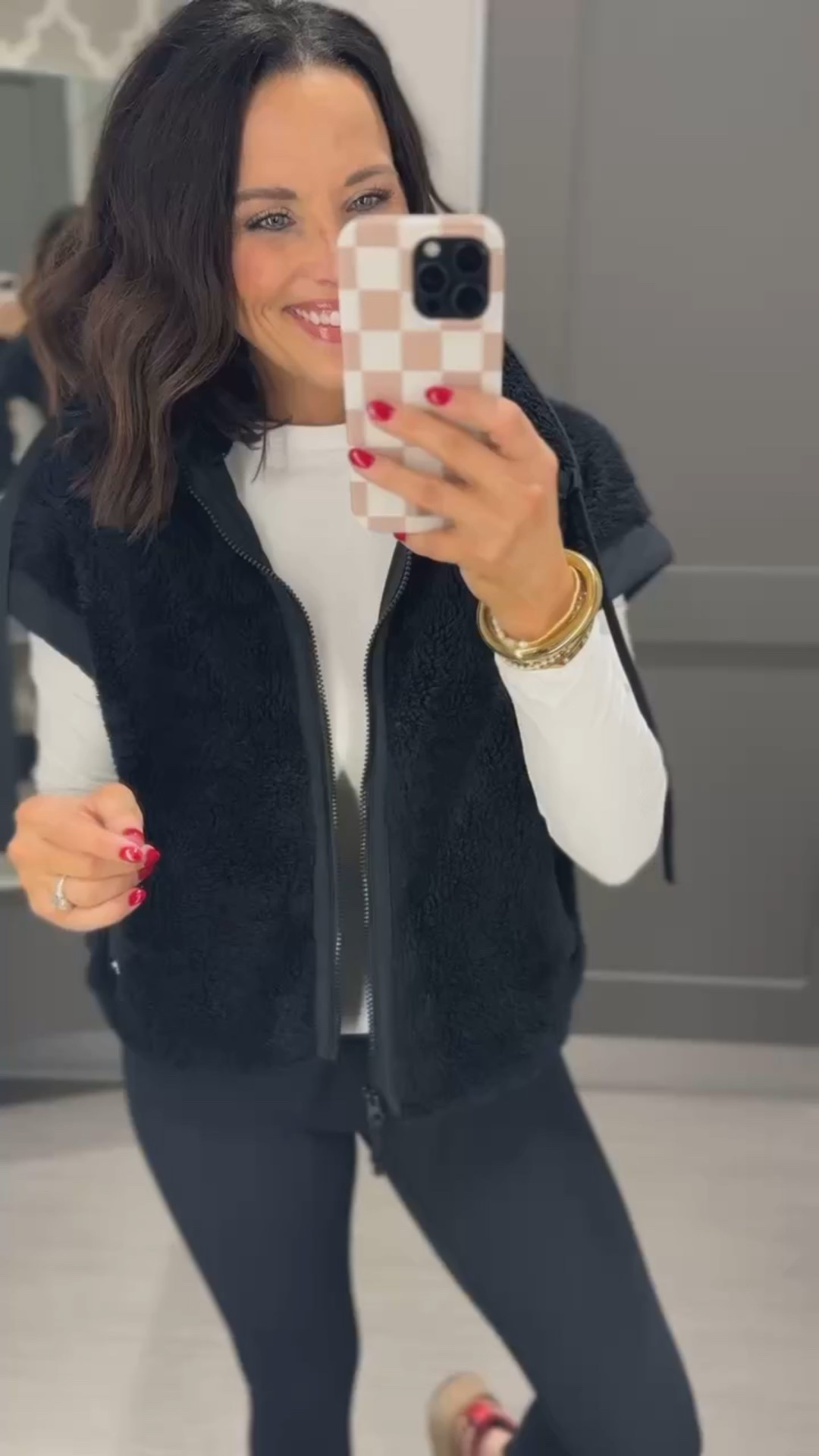 This vest is such great quality and perfect for layering during the colder months, thick enough to keep you warm and light enough to have a coat fit over it! Aprilwilks VintagePickin womens target fashion finds viral target Sherpa vest womens all in motion casual outfit inspo target winter fashion finds casual winter outfit idea 

#LTKmomlife #LTKFindsUnder50 #LTKSeasonal