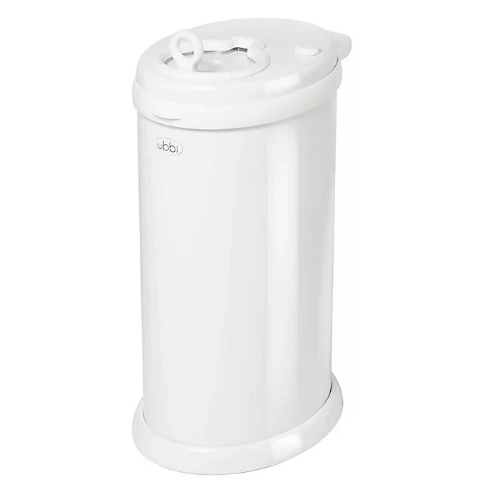 Ubbi® Diaper Pail in White | buybuy BABY