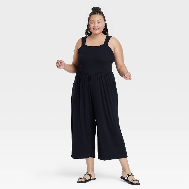 Women's Plus Size Sleeveless Knit Jumpsuit - Ava & Viv™ | Target
