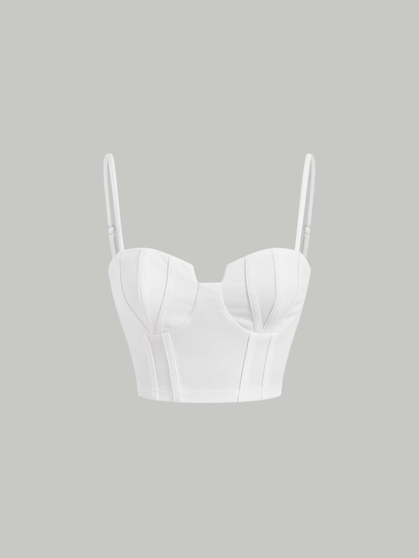 SHEIN MOD Solid Bustier Cami Top | SHEIN