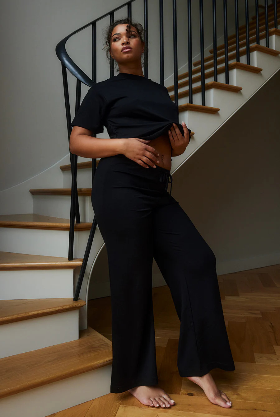 Soft Touch Wide Leg Lounge Set | LOVALL