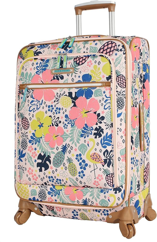 Lily Bloom Luggage 24" Expandable Design Pattern Suitcase With Spinner Wheels For Woman (24in, Tr... | Amazon (US)