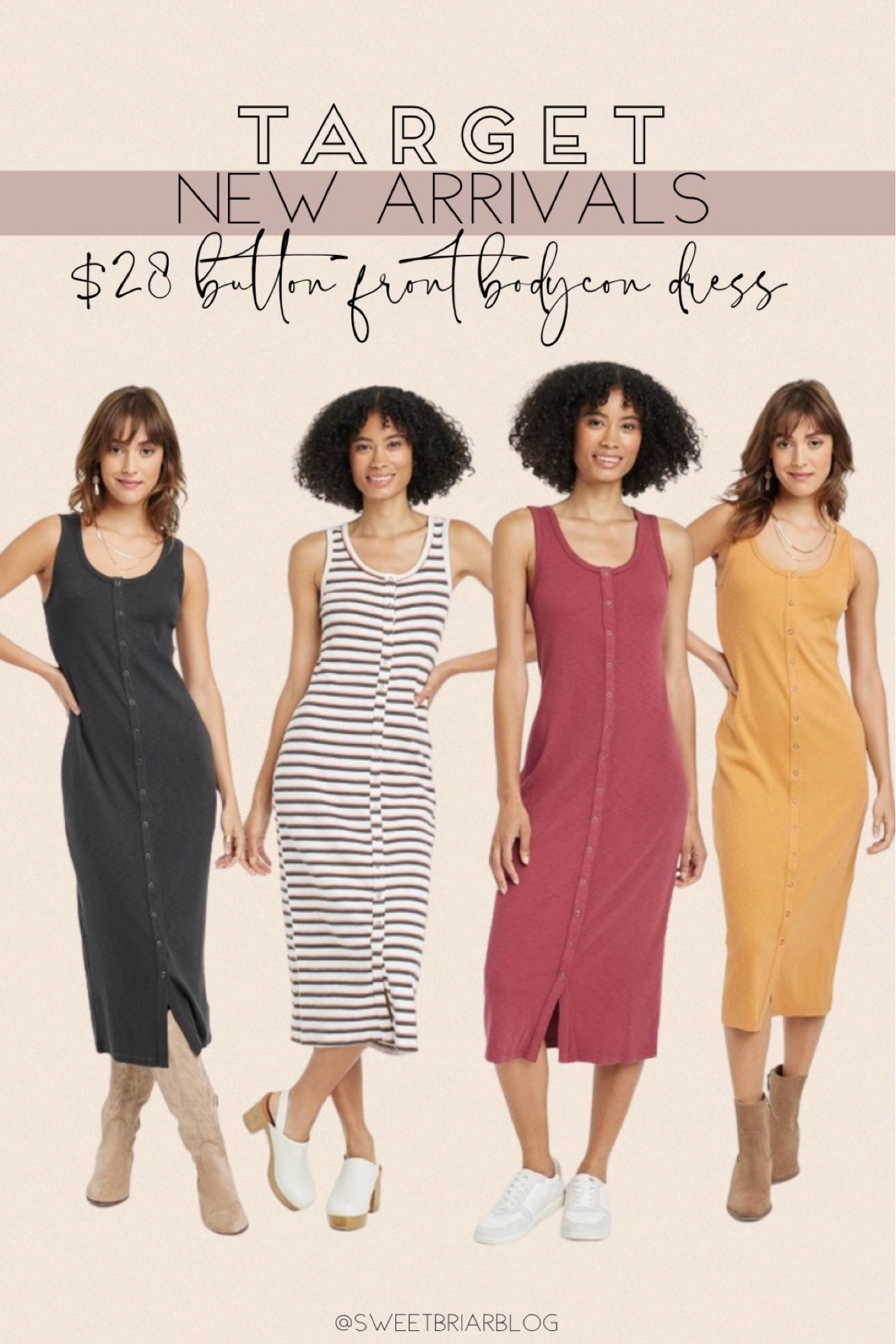 target $28 button front knit bodycon dress // fall dress // 

#LTKSeasonal #LTKstyletip #LTKbump