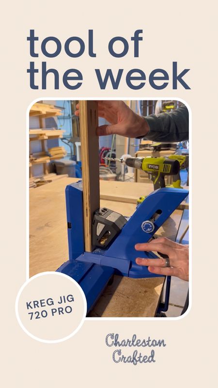 The Kreg jig 720 is a must have tool for building furniture! It makes joining wood super easy and is one of our top tools for beginner woodworkers.
Tools, home improvement, diy, gifts for men, home decor, garage

#LTKFind #LTKhome #LTKfamily